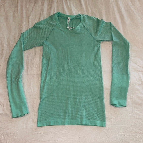 Lululemon Swiftly Tech Long Sleeve Mint Green Size 4 - Picture 1 of 4